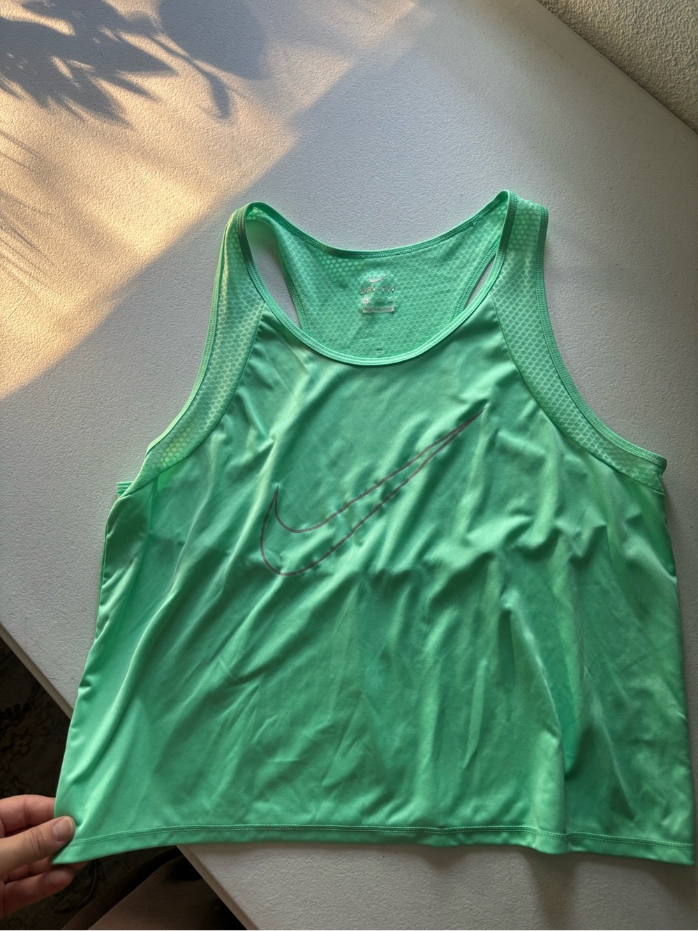Nike Women's Mint Green Athletic Tank Top